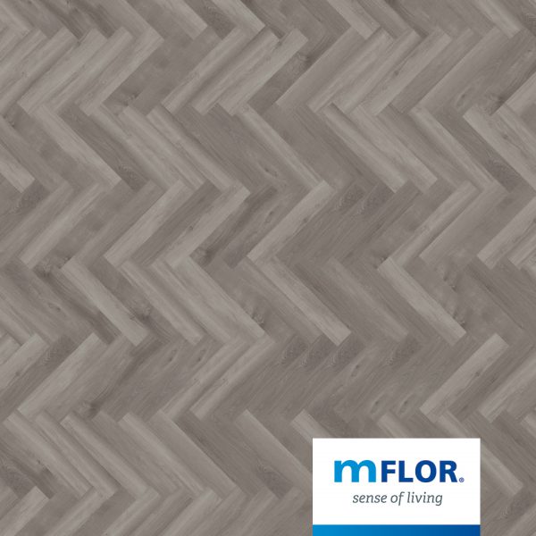 DB Parva Broad Leaf Grey Sycamore 40828 mFlor visgraat PVC