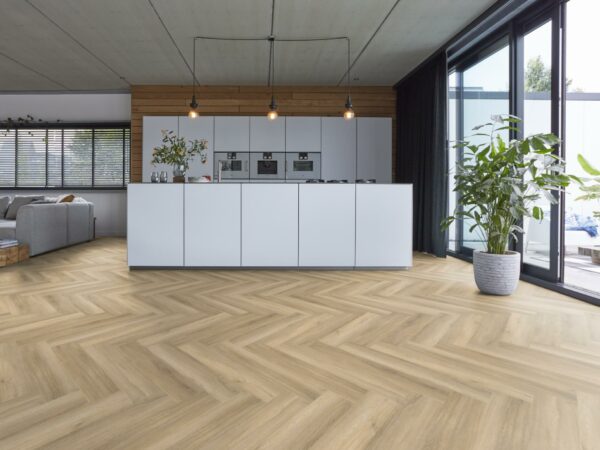 CL YUP herringbone SRC beige 3504 Floorlife visgraat PVC