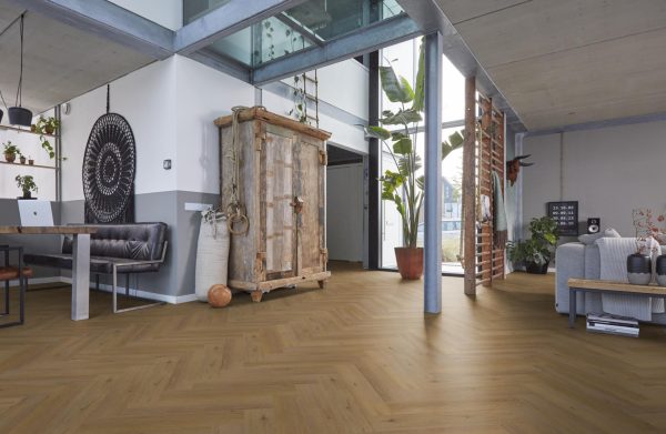 Pakketdeal DB YUP Leyton visgraat dark oak 1823 Floorlife visgraat PVC - Afbeelding 2
