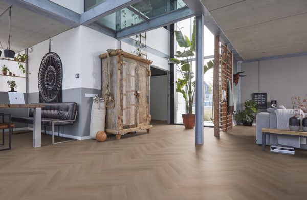 Pakketdeal CL YUP Merton visgraat dark oak 7611 Floorlife visgraat PVC - Afbeelding 2