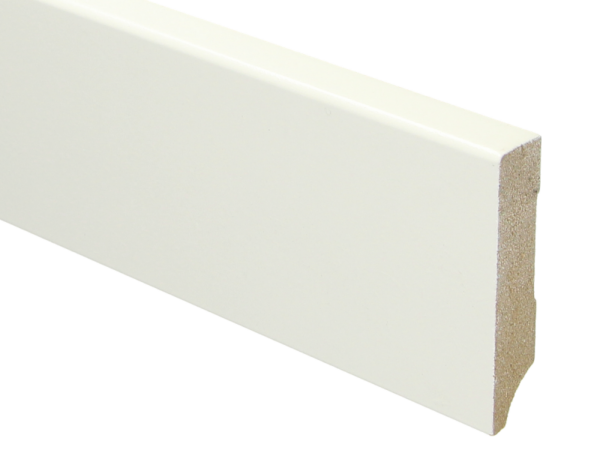 MDF Moderne plint 70x15 wit voorgelakt RAL9010