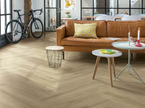 DB Rise Glue Plus Eiland Grijsbruine Eik RIGP20291 Quick-Step visgraat PVC