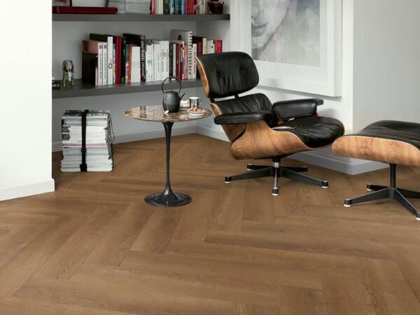 Bruine Rustieke Eik RIGP20293 Quick-Step visgraat PVC