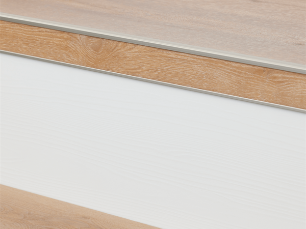 Co-Pro stootbord PVC wit RAL9010 houtstructuur - pak van 16 stuks