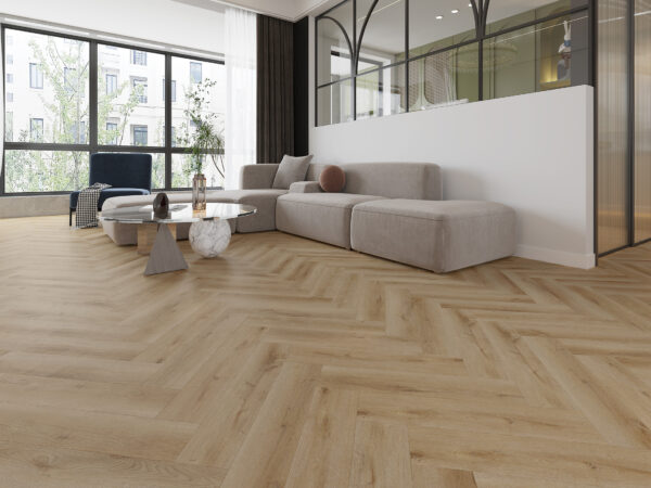 CL Dynamic visgraat 3601 (rigid click) natural smoked Gelasta visgraat PVC - Afbeelding 2