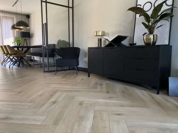 DB Callisto visgraat 4201 (dryback) Natural Oak Light Gelasta visgraat PVC - Afbeelding 2