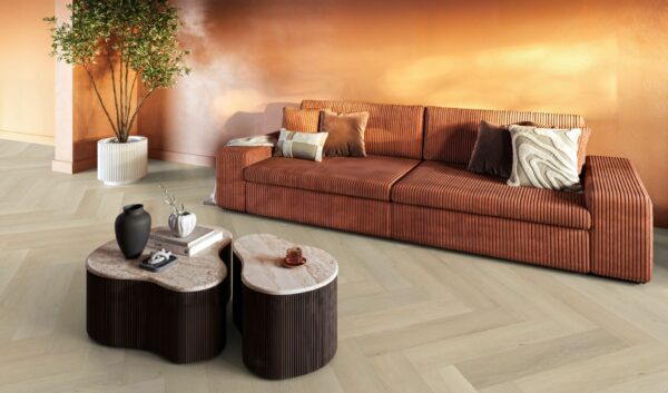 DB Mayfair beige 3011 Floorlife walvisgraat PVC - Afbeelding 2