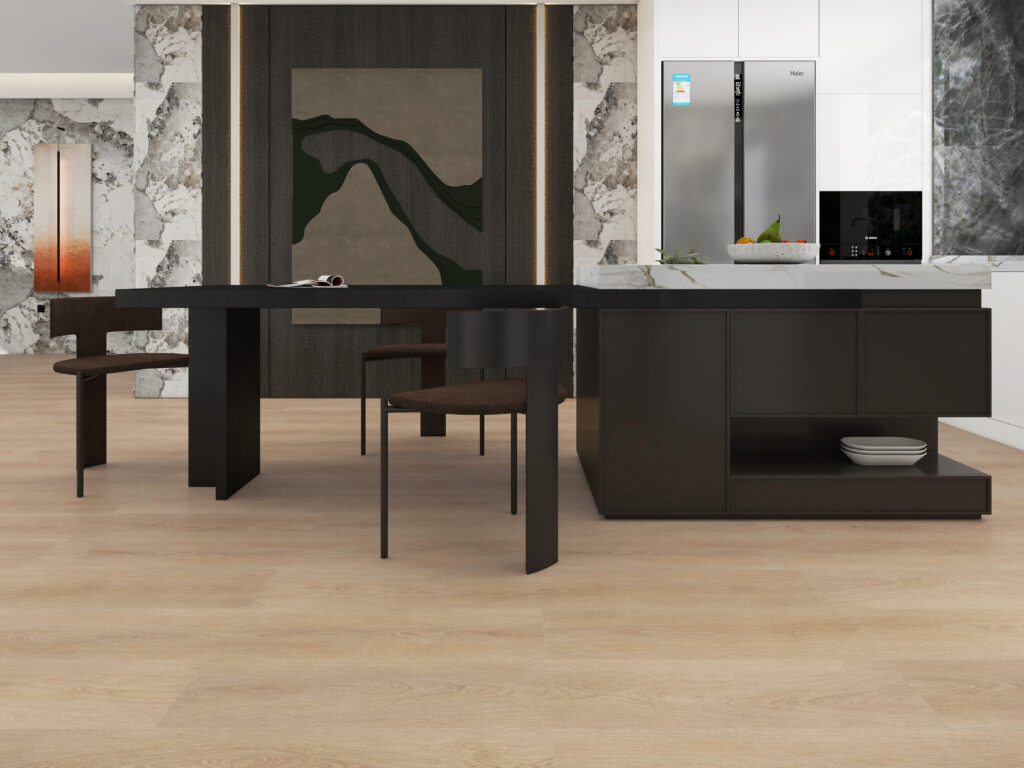 PVC vloer in een nieuwbouwappartement.