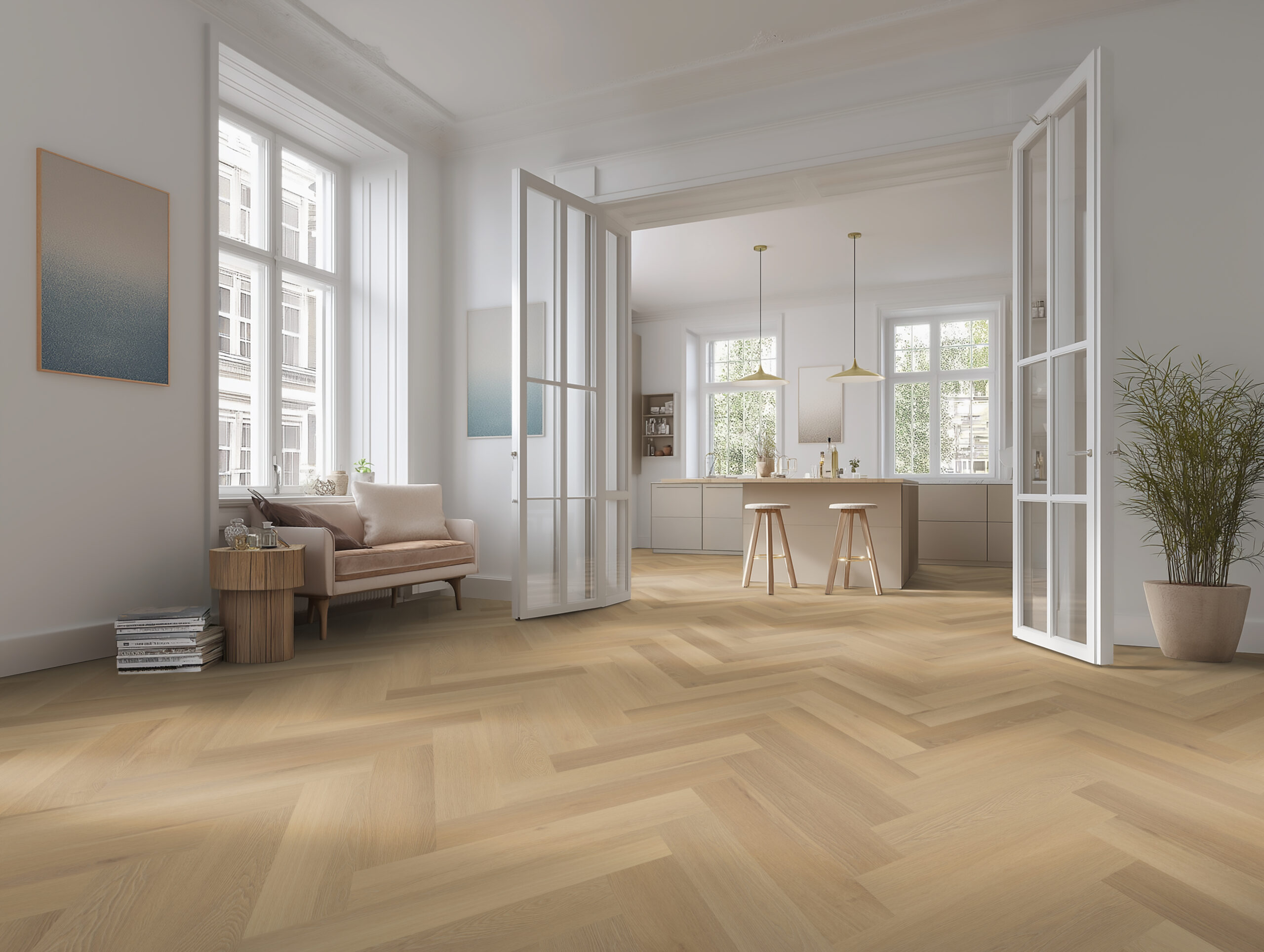 DB Bonni visgraat XL 03 Plaza collectie Bel visgraat PVC - Afbeelding 2