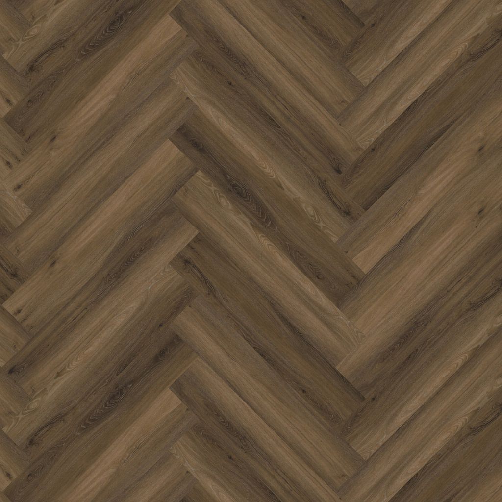 YUP Paddington Herringbone dryback warm brown - Floorlife